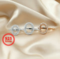Oval Halo Keepsake Ring