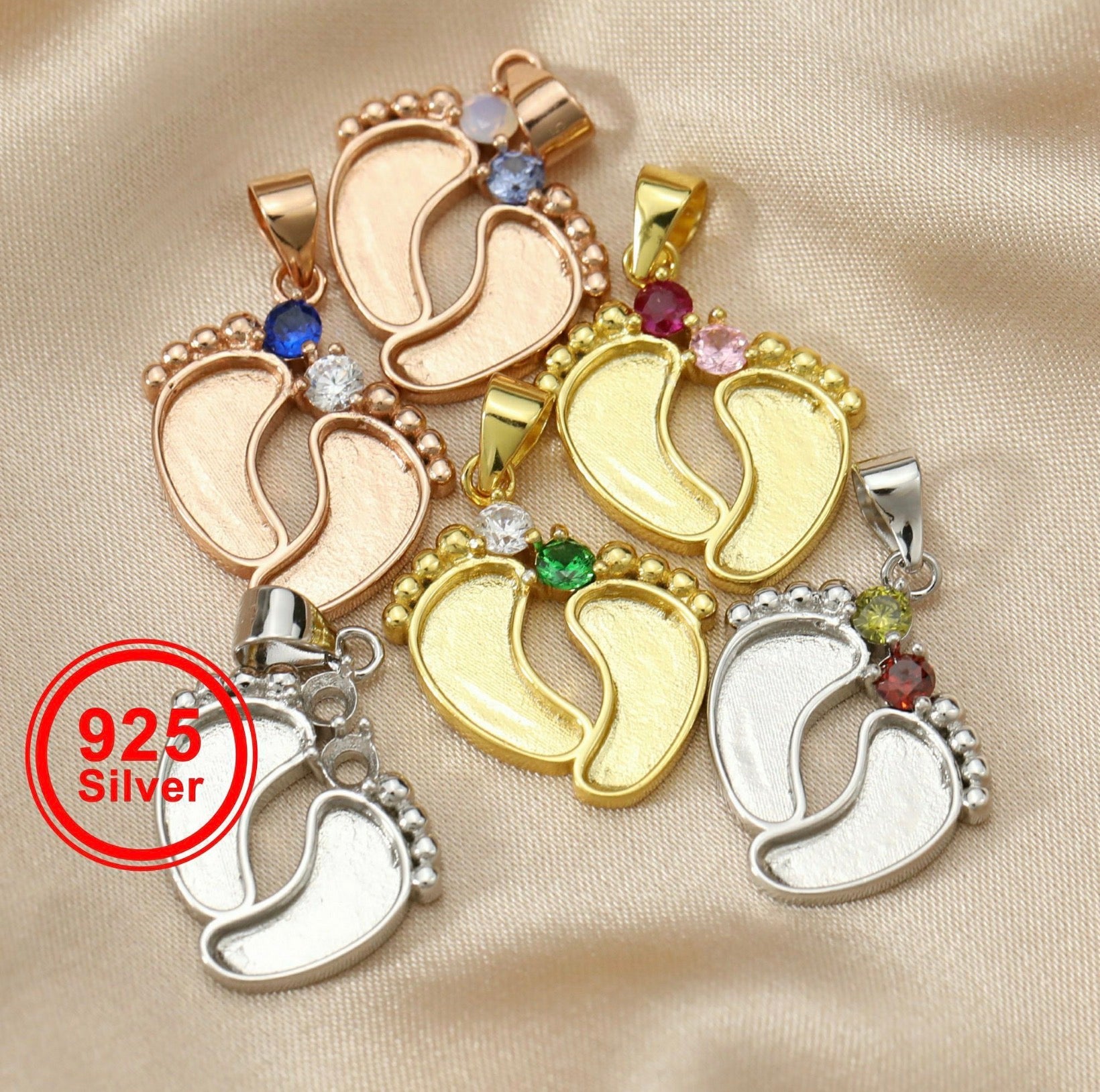 Baby Footprints Keepsake Necklace