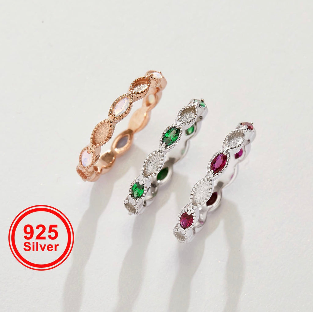 Full Birthstone Band Keepsake Ring