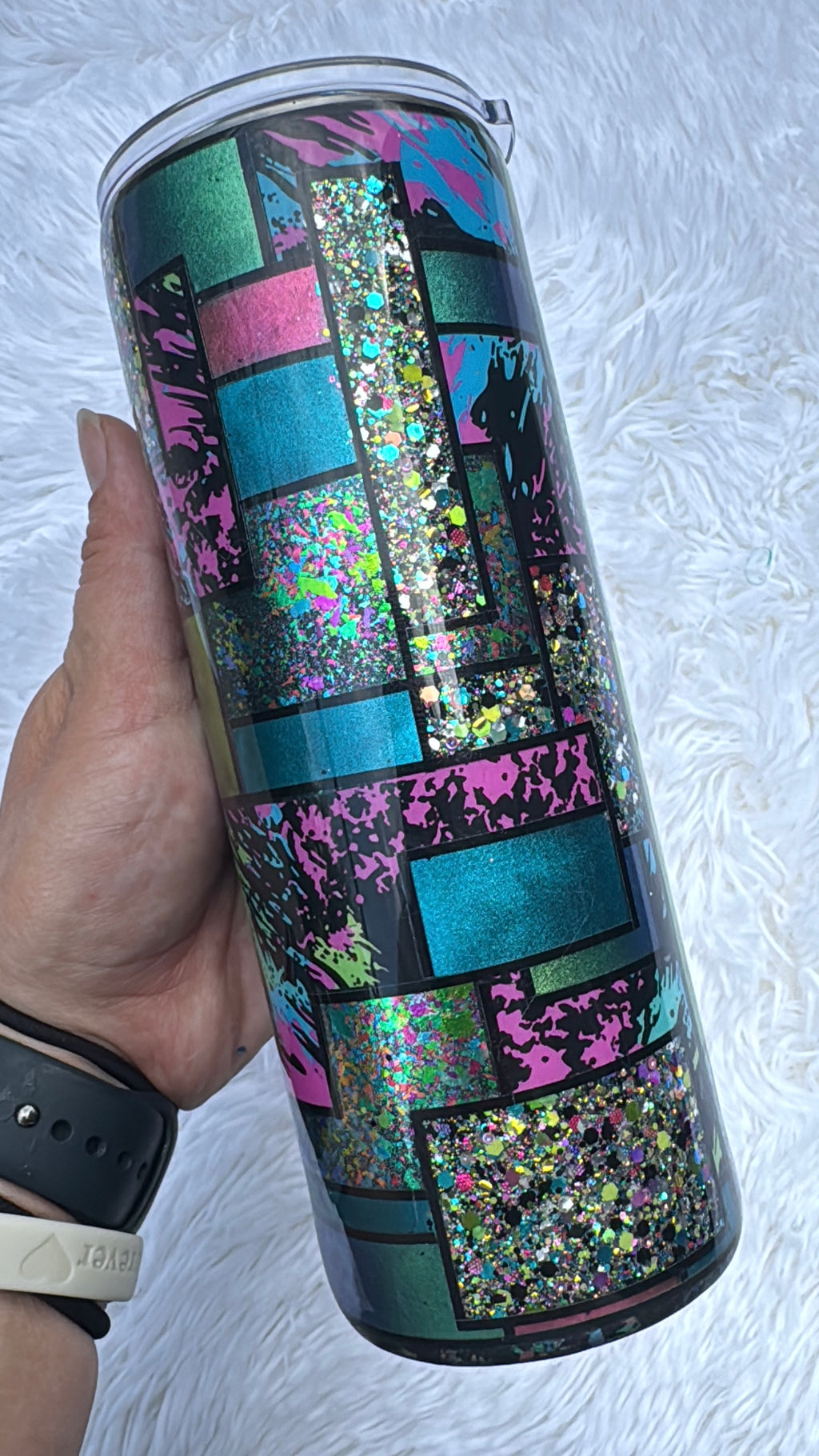 [RTS] 24oz Patchwork Epoxy Tumbler