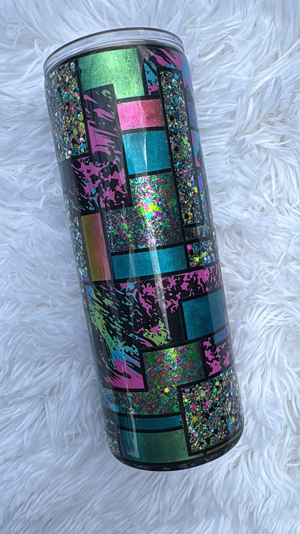 [RTS] 24oz Patchwork Epoxy Tumbler