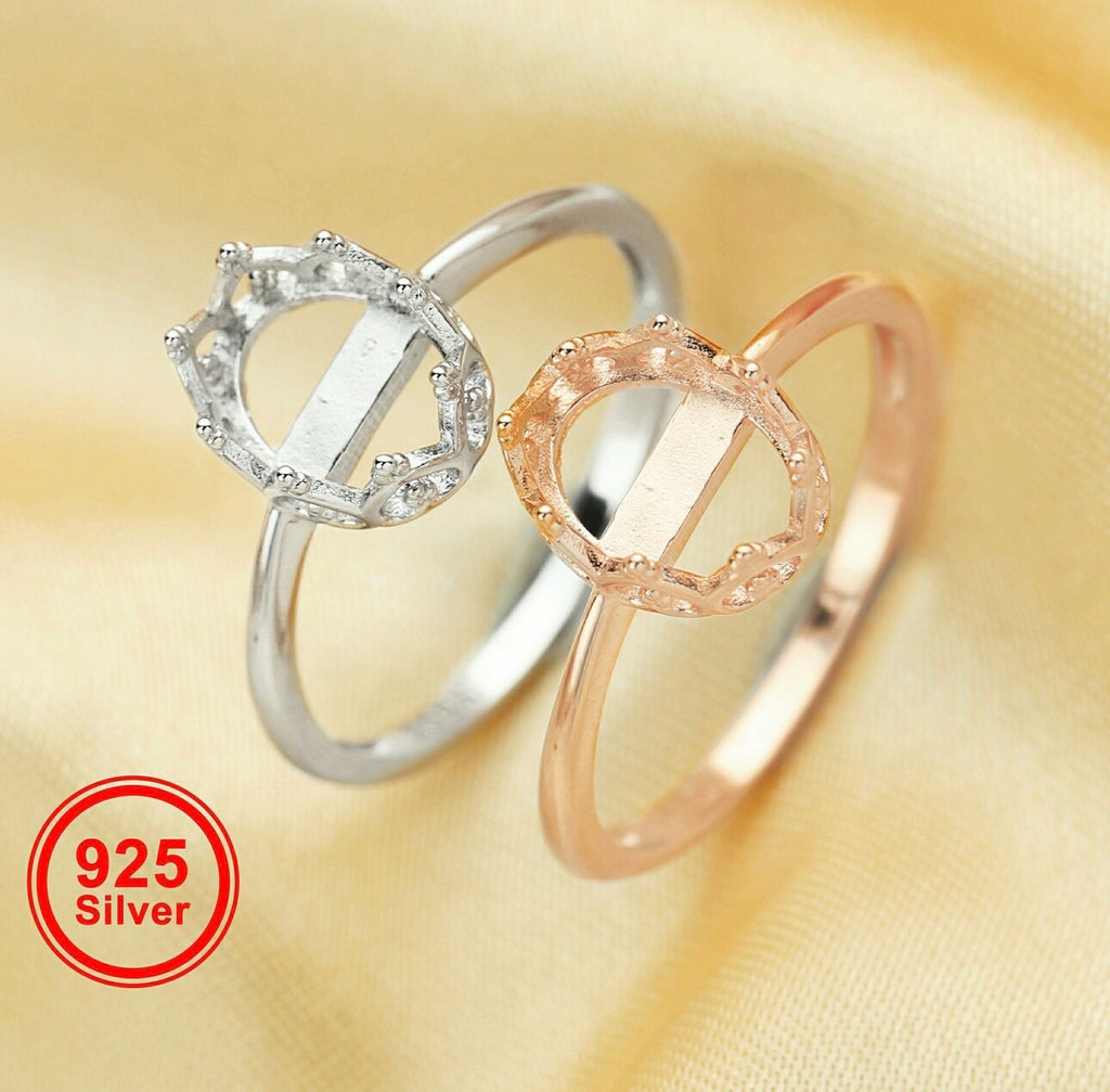 Oval Crown Keepsake Ring