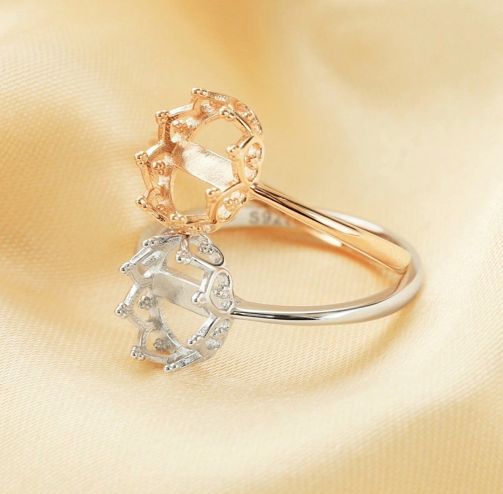 Oval Crown Keepsake Ring