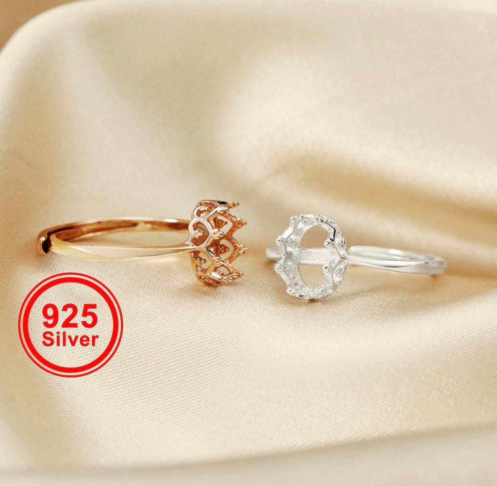 Oval Crown Keepsake Ring