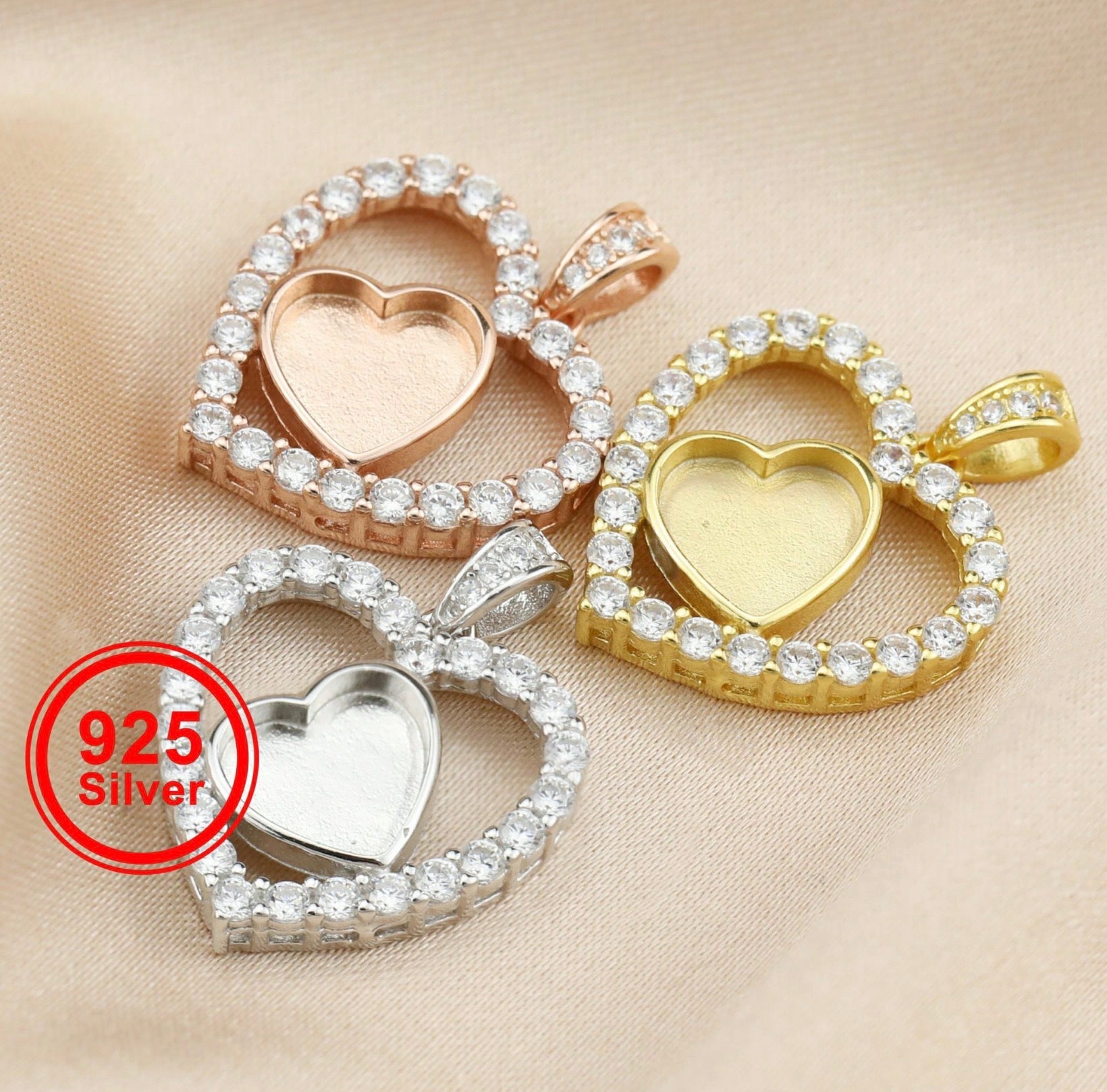 Diamond Heart Keepsake Necklace