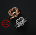 Halo Heart Keepsake Ring