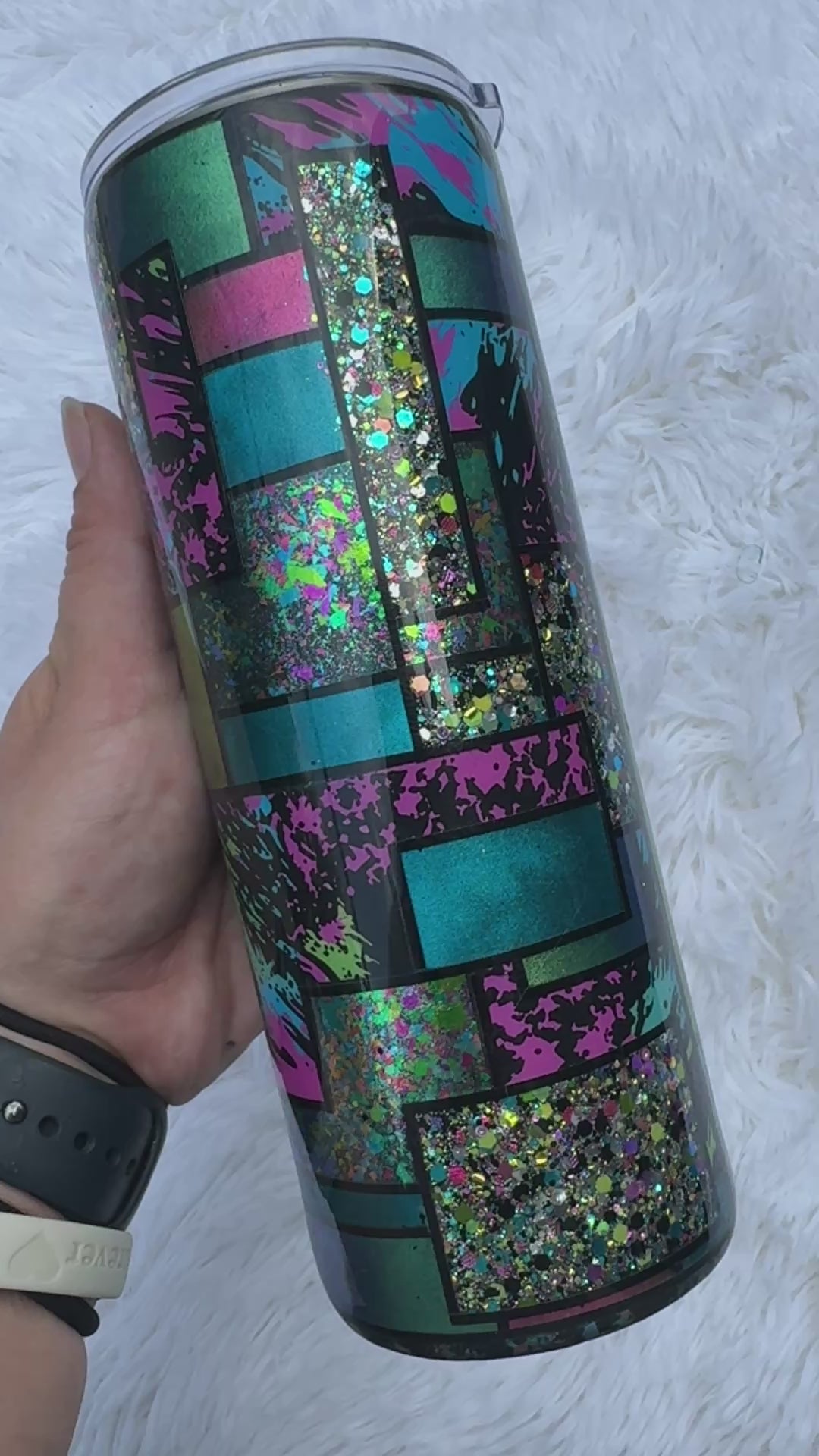 [RTS] 24oz Patchwork Epoxy Tumbler